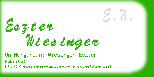 eszter wiesinger business card